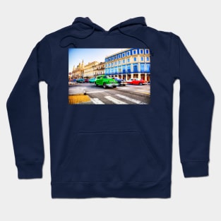 Havana Taxis At The Junction In Cuba Hoodie